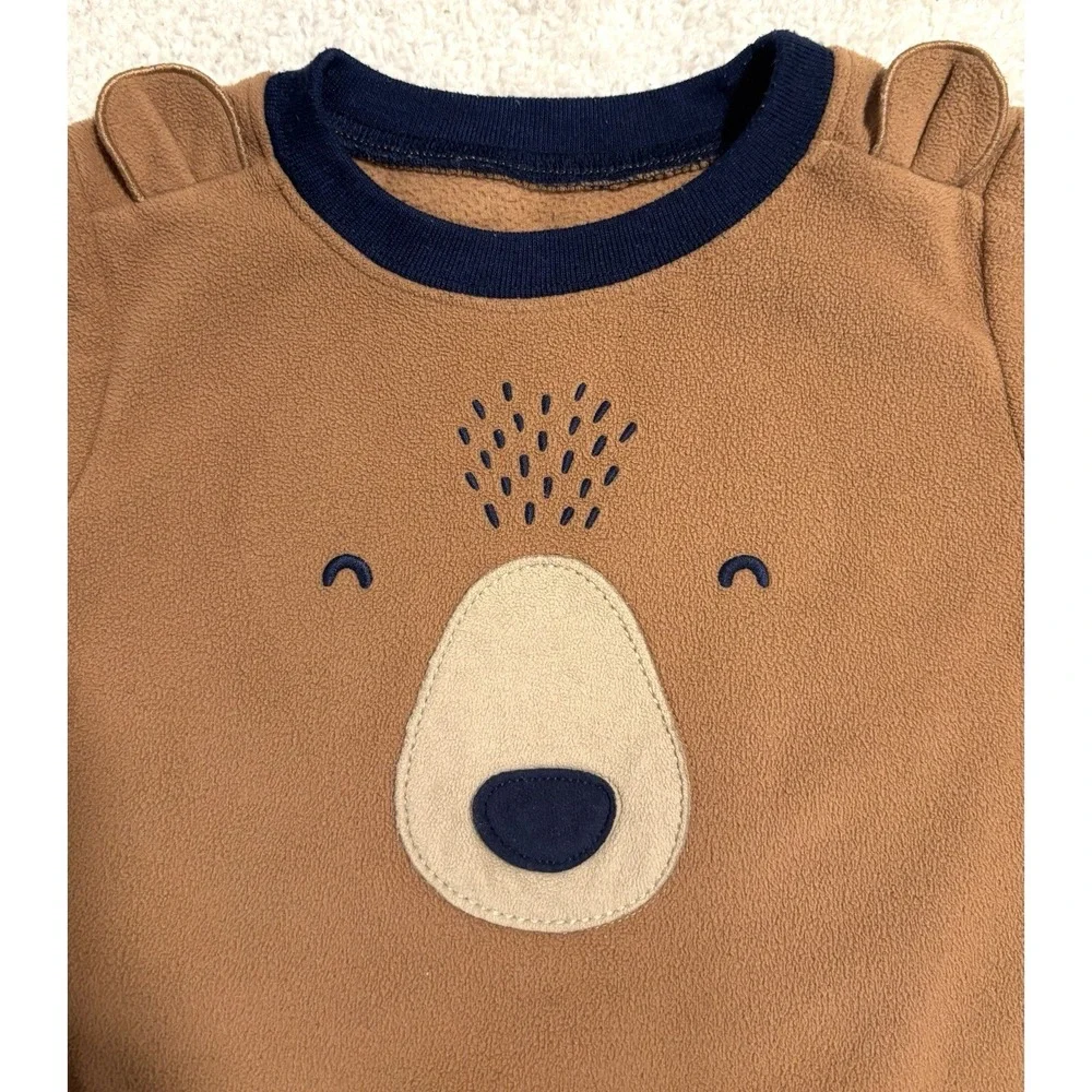 Carters Bear Pajamas‎ 2 Piece Fleece Set Long Sleeve Boys Size 2T